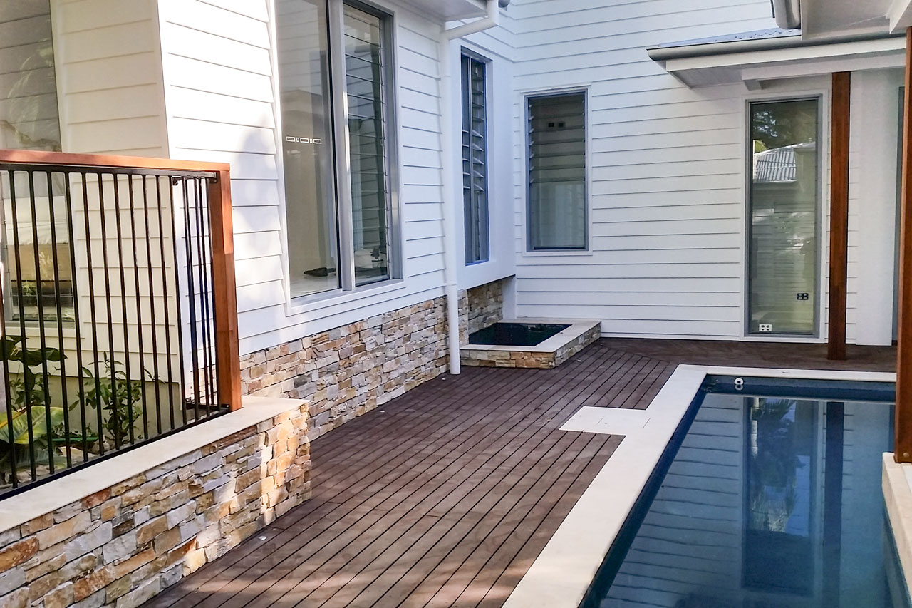 New Pool and Decking - Little Cove Renovation